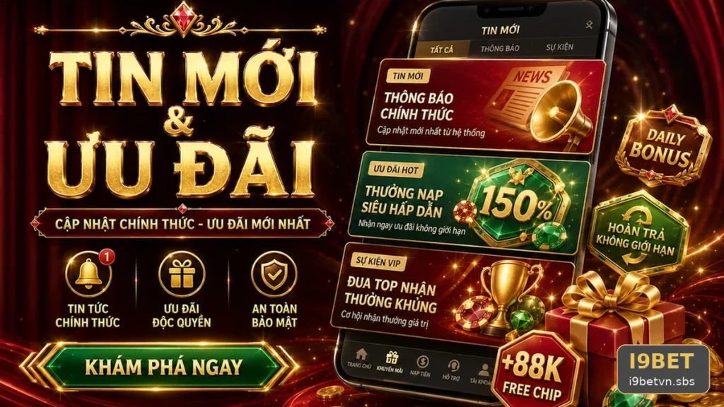 Khuyến Mãi I9BET Tại i9betvn.sbs: Đọc Chi Tiết Giao Diện Tin Mới, Ưu Đãi Và Điều Kiện Khuyến Mãi – Đánh Giá Ưu Đãi Cho Người Mới Bằng Tiêu Chí Minh Bạch Qua Góc Kiểm Chứng Theo Tên Miền