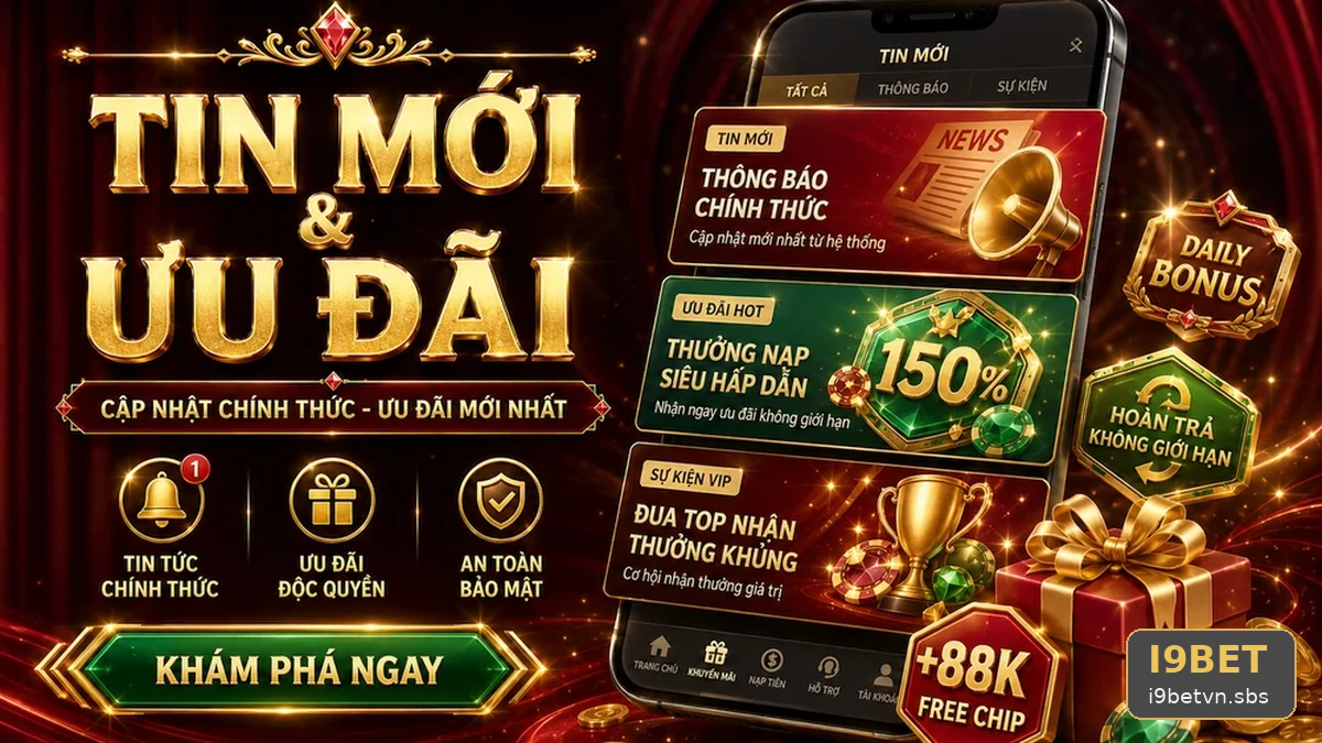 Khuyến Mãi I9BET Tại i9betvn.sbs: Đọc Chi Tiết Giao Diện Tin Mới, Ưu Đãi Và Điều Kiện Khuyến Mãi – Đánh Giá Ưu Đãi Cho Người Mới Bằng Tiêu Chí Minh Bạch Qua Góc Kiểm Chứng Theo Tên Miền